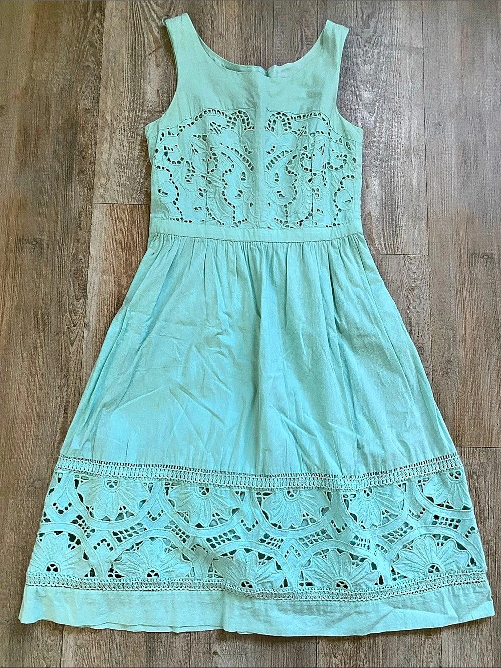 Anthropologie Meadow Rue Bottle Green dress